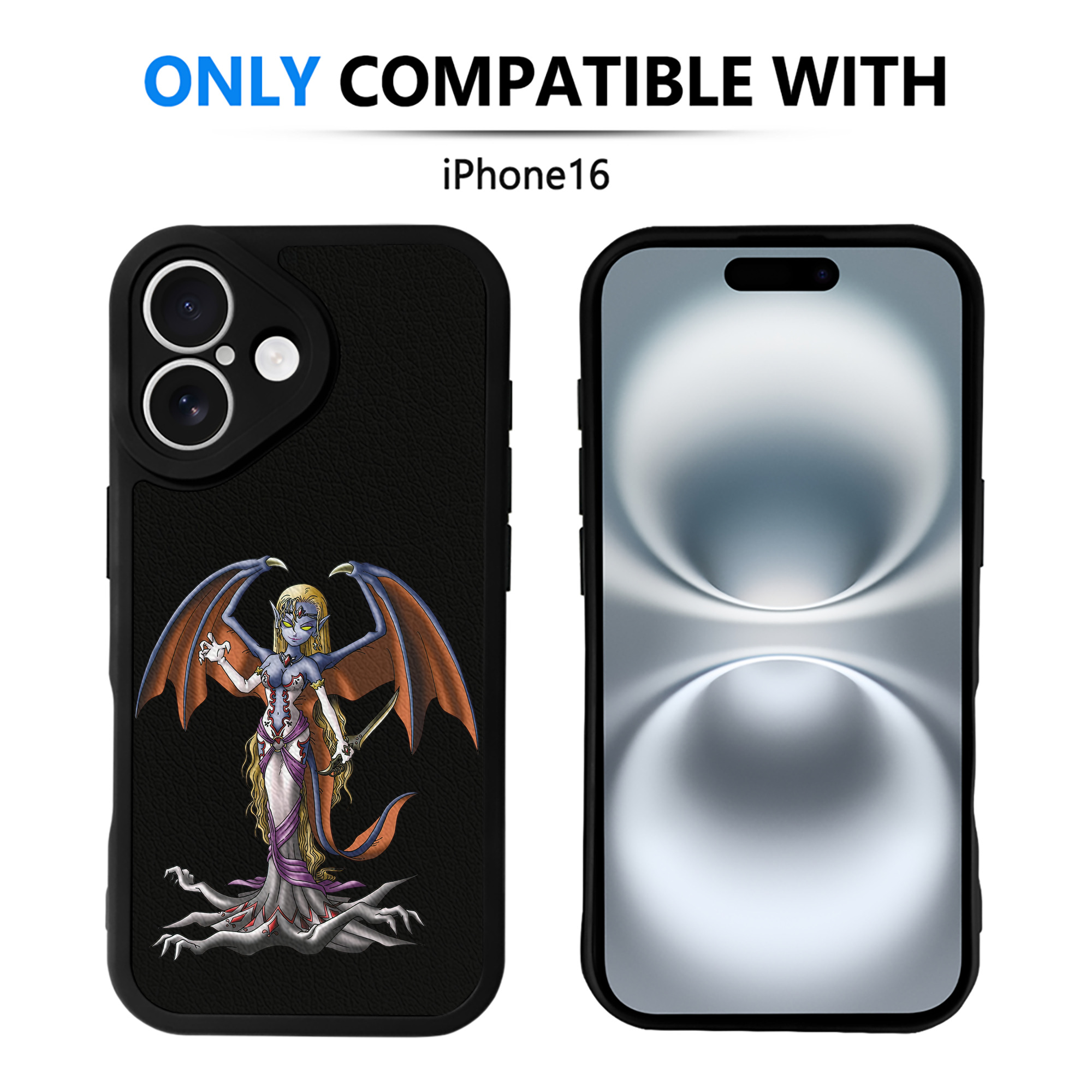 （画像用） ドラゴンクエスト Doragon Kuesuto Dragon Quest 【iPhone 16シリーズ対応】シリコンスマホケース（レザー調） 材質：シリコン